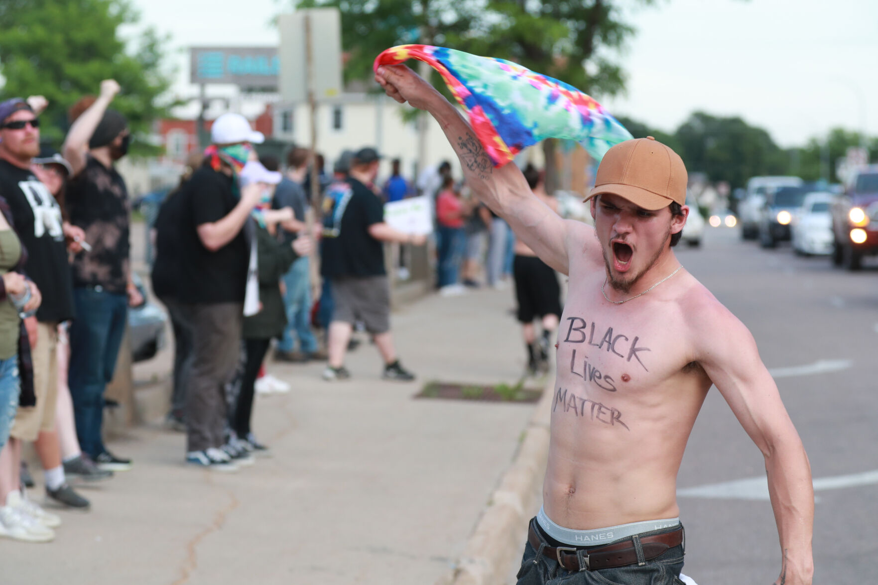 Tuesday night protests in Grand Island